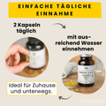 Verzehrempfehlung für bio leinöl Kapseln von bioKontor