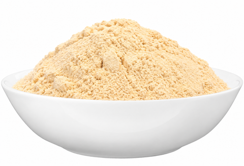 Bio Erbsenprotein aufgeschüttet in Schale