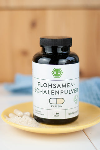 Bio Flohsamenschalen Kapseln - vegan