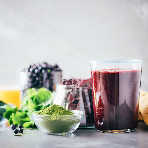 Heavy Metal Detox Smoothie Set nach Anthony William - BIO GerstengrasSAFTpulver 100 g, Wildheidelbeerpulver 200 g, Spirulinapulver 250 g, Dulseflocken 100 g