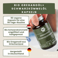 Herkunft von Inhaltsstoffen bio Schwarzkümmelöl ungefiltert und bio Oreganoöl von bioKontor