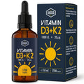 Vitamin D3 K2 Tropfen in Pipettenflasche und mit Umkarton - native goods -