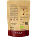 bio Hibiskusblütentee von biokontor - Verpackungsrückseite mit Verzehrempfehlung