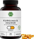 BIO Kurkuma, Ingwer, schwarzer Pfeffer Kapseln - vegan - bioKontor
