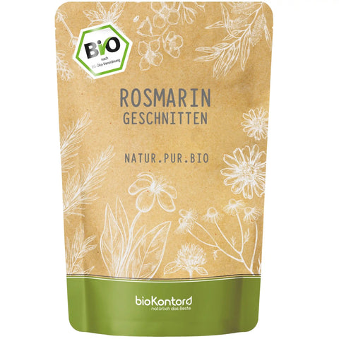 bio Rosmarin geschnitten und getrocknet von biokontor - Produktverpackung Vorderseite