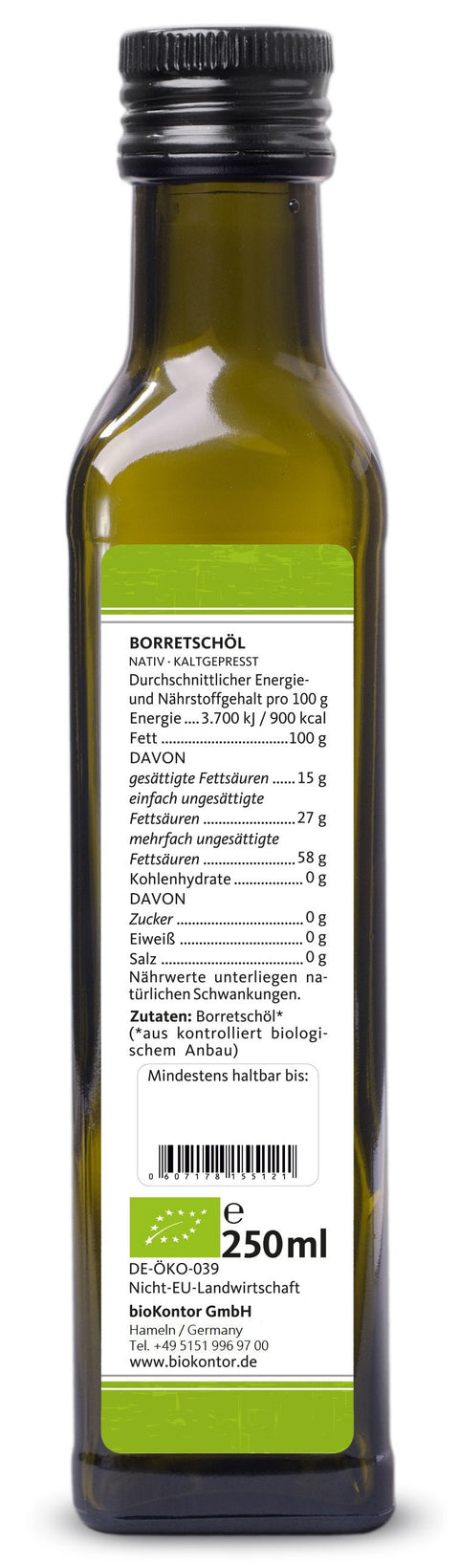 Borretschöl nativ BIO - bioKontor