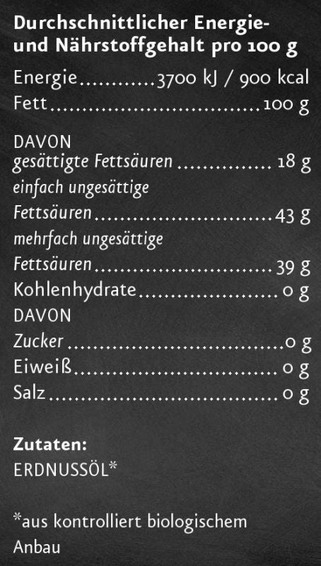 Erdnussöl nativ BIO - bioKontor