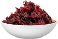 getrocknete Hibiskusblüten bio in weißer Schale von biokontor - Produktvorschau