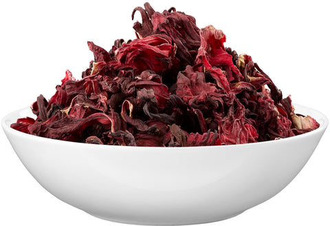 getrocknete Hibiskusblüten bio in weißer Schale von biokontor - Produktvorschau