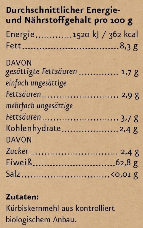 Kürbiskernmehl teilentölt BIO 500 g - bioKontor