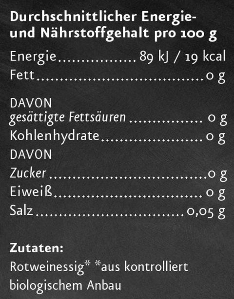 Rotweinessig BIO 250 ml - bioKontor